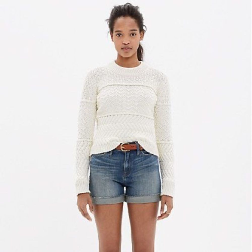 Madewell Denim Boyshorts Frances Wash Raw Hem 26